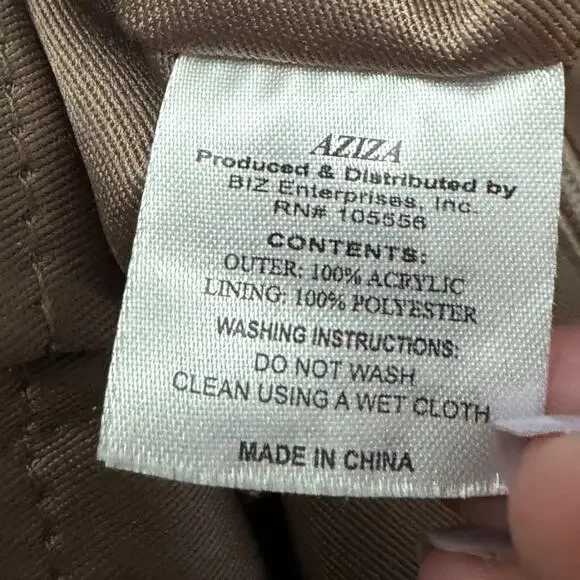 Boho Fringe Crossbody Bag Faux Fur Western Festival Indie Cowgirl Tan AZIZA - Picture 7 of 7